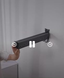 Giàn Phơi Gắn Tường Xếp Gọn Thông Minh - Tải Trọng Lớn - Chất Liệu Hợp Kim Nhôm - Tiện Lợi Dễ Dàng Lắp Đặt