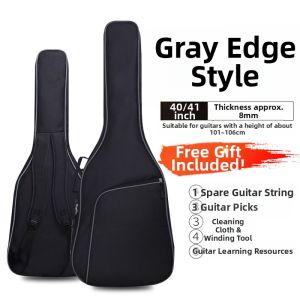 Thickened Waterproof Guitar Case for 39 Inch Acoustic Classical Guitar Backpack Guitar Bag Box Instrument Protective Cover