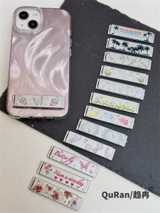 Invisible Metal Back Adhesive Phone Stand Horizontal Desktop Holder for Apple Huawei Oppo Xiaomi Vivo Cute Creative Cartoon New Popular Model