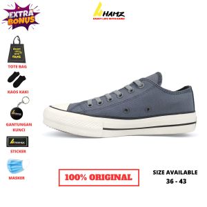 Hamz Lugano Grey Sepatu Sneakers Pria dan Wanita