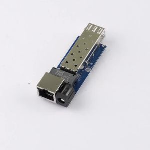 DC 5–12V RJ45 Ethernet SFP Gigabit Fibre Optic Transceiver Board 1.25G Optical-to-Electrical Conversion Board Module