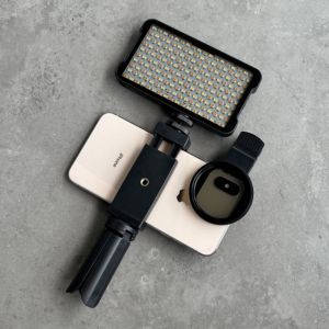 Đèn Chiếu Sáng Chuyên Nghiệp Cho Hình Xăm 180 Đèn LED Bộ Lọc Ống Kính CPL 52mm Giảm Ánh Sáng Phản Chiếu Tương Thích Với Mọi Điện Thoại Chất Liệu Hợp Kim