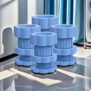 แผ่นรองฐานเครื่องซักผ้าปรับระดับความสูงได้ 4/8 ชิ้น ป้องกันการสั่นสะเทือน ฐานตู้เย็นแบบยึดติดกันลื่น