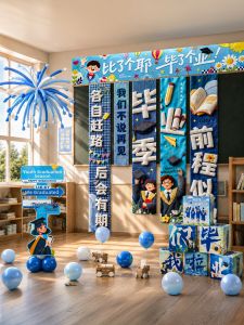 ETY | Graduation Season Decorative Banners Wall Hangings Stacking Boxes