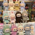 100% Authentic] Bubble Labubu Mart Heartbeat Macaron 2nd Generation Sitting Party Vinyl Face Plush Doll Toy. 