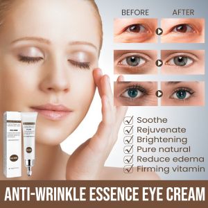 【Eliminate Wrinkles In 30 Seconds!】Anti-Wrinkle Essence Eye Cream Eyebag Remover Anti Aging Eye Cream Firming Brighten Skin Fades Wrinkles