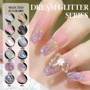 12ML 1-12PCS 12 Color Glitter Platinum Gel Nail Polish Summer Popular Hot Selling Pink White Nail Polish Nail Supplies