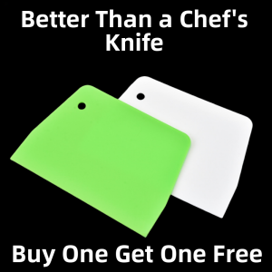 Plastic Silicone Cake Scraper Knife Home Use Kitchen Tool for Baking Pastry Cream Cheese Cutting Tool Flat Scraper Knife