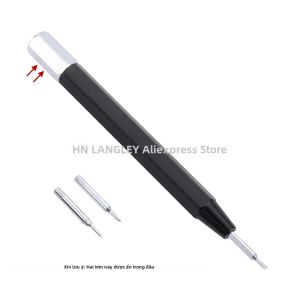 Dụng Cụ Tháo Lắp Thanh Lò Xo Dây Đồng Hồ Với Thước Đo MM Dụng Cụ Mở Dây Kim Loại Chốt Thay Thế Màu Bạc Đen Dụng Cụ Sửa Chữa Đồng Hồ Cầm Tay