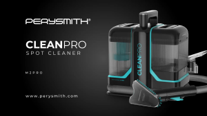 PerySmith CleanPro M2 Pro Powerful Spot Spot Cleaner with Self-Cleaning Nozzle and Precision-Edge Multi-Brush for Stair Cleaning