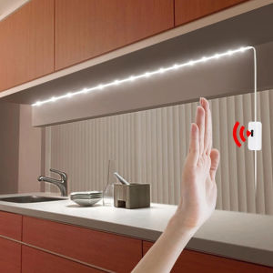 Angelila DC 5V Lamp USB Motion LED Backlight LED TV Kitchen LED Strip Hand Sweep Waving ON OFF Sensor Light diode lights Waterproof for TV Background Mirror Bedroom Wardrobe Kitchen Cabinet