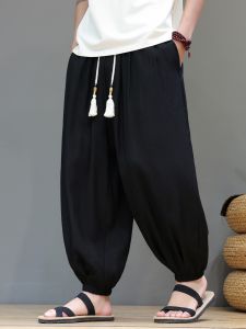 JIARONG | Men Summer Thin Casual Pants High-end Linen Trousers