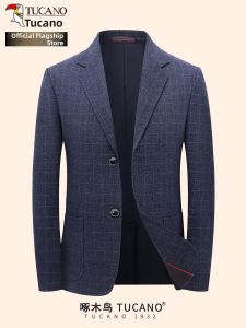 TUCANO | Men Business Casual Plaid Suit Jacket
