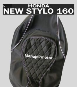 Cover Jok STYLO 160 Instan Tinggal Pasang Tanpa Stapless Model CAFERACER WAJIK Bahan Premium Tebal Anti Licin Waterproof