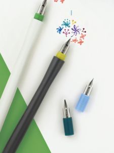 Sailor Write Joy Dip Pen Hocoro Cartoon Practice Steel Pen Replaceable Nib Ink Well Resin Body Office School Writing Tool