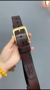 COD Ikat pinggang kulit sapi sabuk kulit 100% gesper kulit selapis  garut