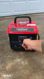 REAIM 650W Petrol Generator 2-Stroke 3.2L Fuel Tank Recoil Start Silent For Home Emergency and Outdoor Use