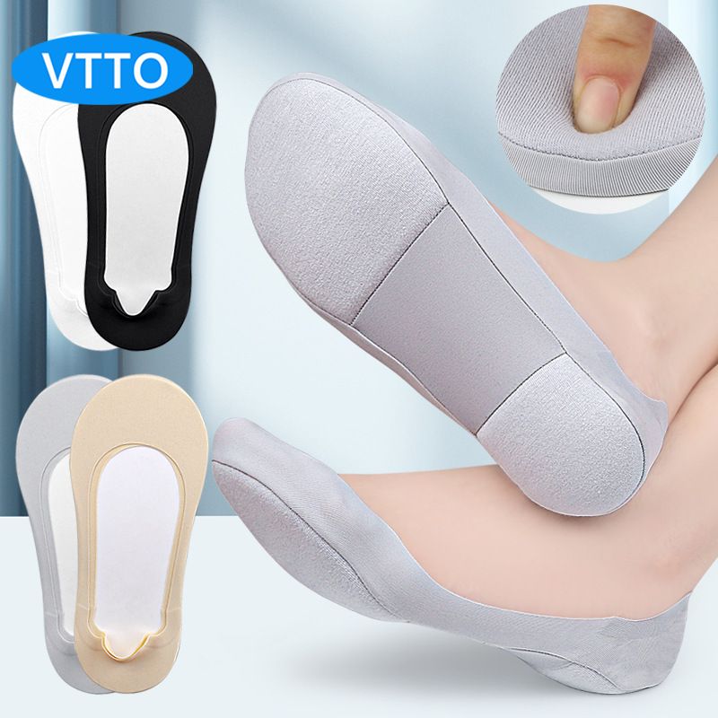 VTTO 1Pair 3D Arch Support Socks Foot Comfort Socks Invisible Heel Sock Air cushion Memory foam Sock
