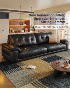 Pashaman | Vintage Style Designer Leather Sofa for Small Living Rooms