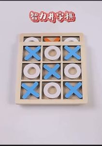 YiGo (Tic Tac Toe) wooden chess games block puzzles parent-child interaction funny family party board games 井字棋