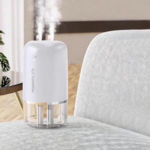 Portable Ultrasonic Humidifier Eurobird D2 Mini USB Charging Bedroom Office Desktop Aromatherapy Machine Quiet Spray for Students And Babies