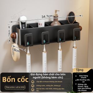 MOSHANG | Kệ Đựng Đồ Chải Răng Treo Tường Cổ Điển