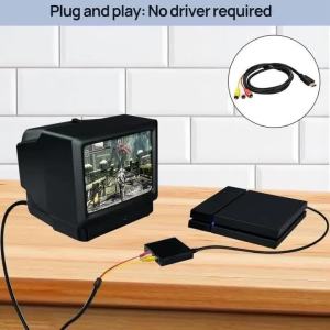 Video Audio Converter Adapter Cable HDMI-compatible To AV Audio Video Cable HDMI-compatible To 3RCA