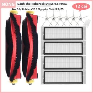 Roborock S4 S5 S5 MAX S6 MaxV S6 Nguyên Chất E4 E5 Máy Hút Bụi Chính Bàn Chải Cạnh Bên Bộ Lọc HEPA Phụ Tùng Phụ Kiện