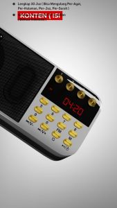 AL-AKRAM Speaker Murottal Putih Quran Traveller Powerbank Speaker Quran Speaker Traveller 18000Mah