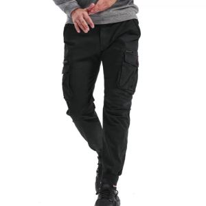 New Cotton Men Cargo Pants Khaki Casual Men Tactical Joggers Cargo Multi-Pocket Fashion Black Army Light Gray Trousers Work Wear