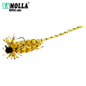1pc Rubber Jig Skirt Jig With Lead Head Hook For Trout Perch Bass Fishing Accessory