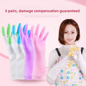 FURENJILI | Summer Thin Waterproof Dishwashing Gloves