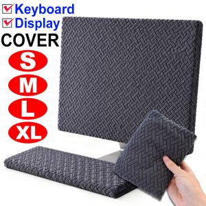 Universal Computer Monitor Keyboard Dustproof Protective Cover For Widescreen Monitors Anti Dust Protectors Cover S/M/L/XL