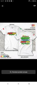 kaos distro motif DOA IBU yang tulus bahan cotton combed 24s kualitas 100% CATTON