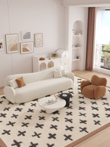 YIZUO | French Creamy Style Sofa Reception Seating Area