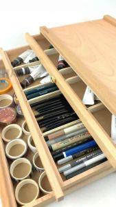 HỘP ĐỰNG DỤNG CỤ VẼ 3 NGĂN KÉO MONT MARTE - MEA0008