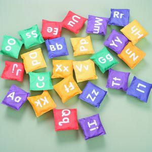 Tossing Sandbag Game Props Outdoor Toys for Kindergarten Children Geometric Number Letter Throwing Sensory Training