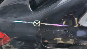 ส่งจากกทม！45ซม.สติกเกอร์ติดรถยนต์แต่ง สติ๊กเกอร์ WIFI สัญญานมือถือ มีกาวในตัว สองสี