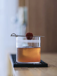 WK5201 CRISON เครื่องดื่มแอลกอฮอล์แก้ว Whisky Crystal Stripe แก้วน้ำแก้วคลาสสิกไม่มีปริมาณโลหะหนักจากจีนแผ่นดินใหญ่