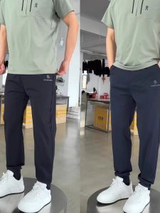 Quần Dài Nam Mùa Hè Mỏng Thoáng Khí Nhanh Khô Co Giãn Ống Thẳng Quần Dài Thể Thao Thường Ngày Bằng Lụa Băng Thời Trang