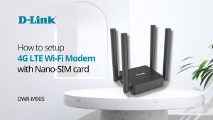 D-Link DWR-M905 เราเตอร์ใส่ซิมการ์ด Wireless N300 4G LTE Router By Vnix Group
