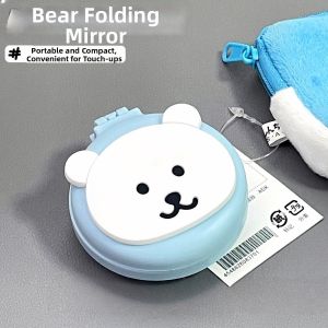 Portable Foldable Mirror and Cushion Brush