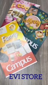 Lốc 5 quyển vở kẻ ngang B5 Campus Gif 200 trang NB-BGIF200 / Tập sinh viên NB-BGIF2200