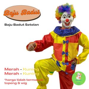 Kostum Badut Setelan Baju Celana Ukuran Normal