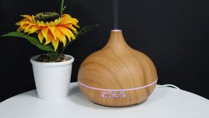 Máy Xông Tinh Dầu Phòng Ngủ Bí Ngô Cổ Cao 550ml kèm Remote điều khiển Phun Sương Tạo Ẩm Khuếch Tán Tinh Dầu