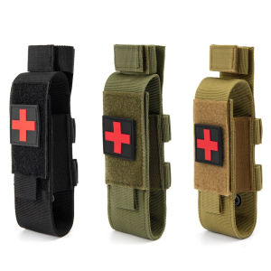 สายรัดฉุกเฉินกลางแจ้งไนลอนยุทธวิธี Cat First Aid Tourniquet POUCH มีดล่าสัตว์กลางแจ้ง HOLSTER Medical Scissor Packs