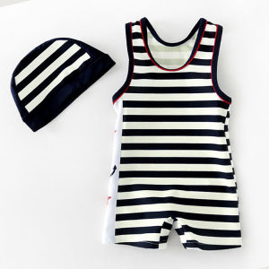New 2025 Childrens One-Piece Swimsuit Boys Baby Toddler Kids Swimming Suits Thermal Spring Nylon Fabric Sport Fitness Fans Gear