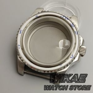 Two Tone Silver Gold Rose Black 40mm Diver Watch Case for SUB GMT Watch NH34 NH35 NH36 NH73 NH38 NH39 NH70 NH72 904L Bracelet