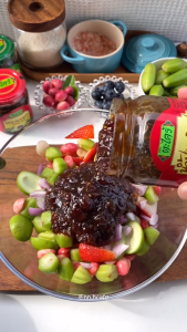 น้ำปลาหวานผสมกุ้งแห้ง ตราตะไคร้