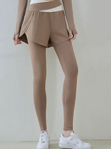 กางเกงโยคะเอวสูงสำหรับผู้หญิง กางเกงวิ่งออกกำลังกาย ทรงเข้ารูป ใส่กลางแจ้ง ทรงเข้ารูป กระเป๋า กางเกงยีนส์ทรงเข้ารูป